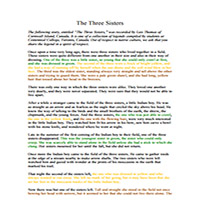 The Three Sisters - Color Coded 