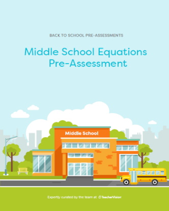 Middle School Pre-Algebra Diagnostic Pre-Assessment