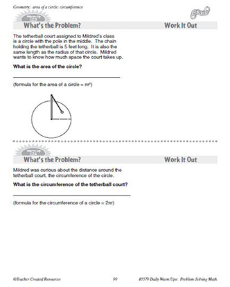 Geometry Daily Math Warm-Ups and Answe Key Grade 4-6