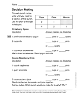 Measurement: Decision Making (Gr. 2)