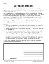 A Frozen Delight: Making Ice Cream