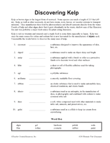 Discovering Kelp