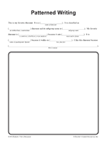 Dinosaurs: Patterned Writing