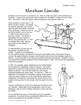 Abraham Lincoln Biography & Mini-Book