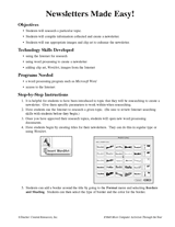 Newsletters Made Easy!