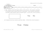 Math Warm-Up 147 for Gr. 1 & 2: Measurement & Geometry