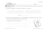 Math Warm-Up 98 for Gr. 1 & 2: Operations