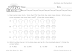 Math Warm-Up 6 for Gr. 3 & 4: Numbers and Numeration