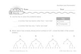 Math Warm-Up 15 for Gr. 5 & 6: Numbers and Numeration