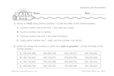 Math Warm-Up 7 for Gr. 5 & 6: Numbers and Numeration
