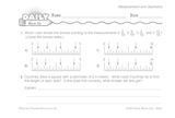Math Warm-Up 142 for Gr. 5 & 6: Measurement & Geometry