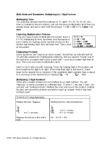 Math Hints and Reminders: Multiplying by 1-Digit Factors
