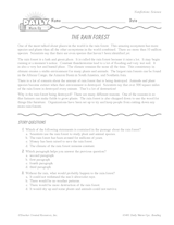 Science Reading Warm-Up: Rain Forest