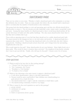 Skateboard Park Reading Warm-Up