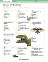Insects on the Move Quiz